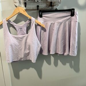 Old Navy Cloud+ Tank Top and Skirt Active Set
